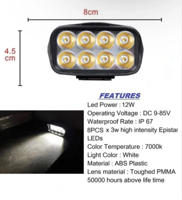 white spot fog light