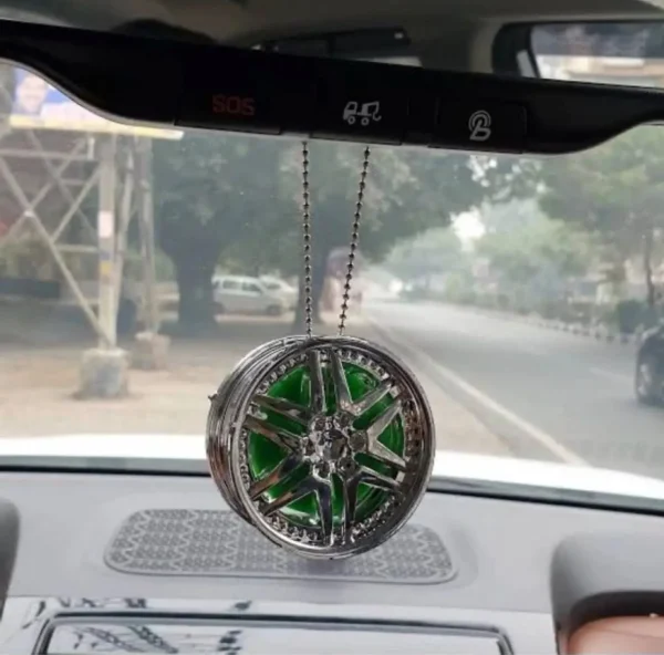 alloy wheel car hanging