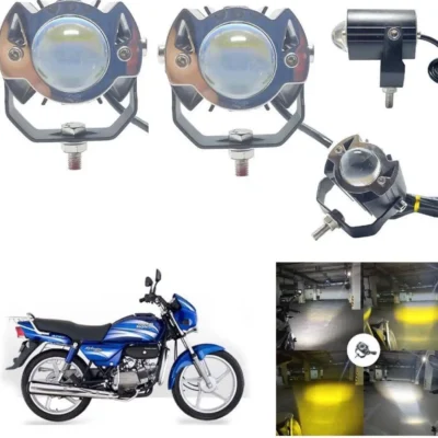 G15 Bike & Car LED Fog Light White/Yellow High Beam 15W Waterproof Driving Lamp (1 Set)
