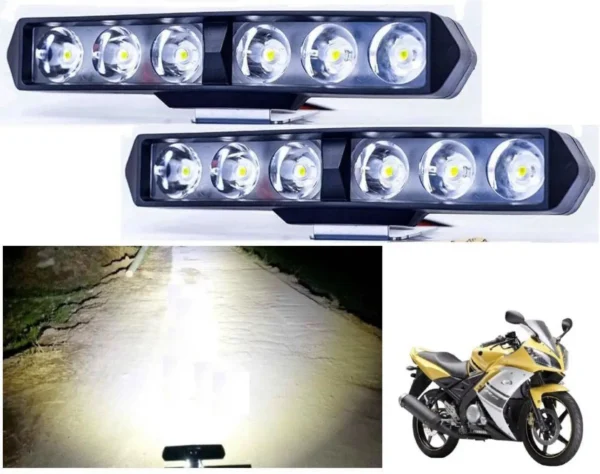 white 6 led