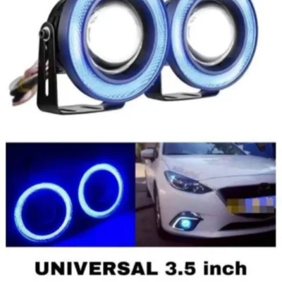 Universal Blue Angel LED Fog Lamp Unit for Car  | High Brightness Driving & Fog Light