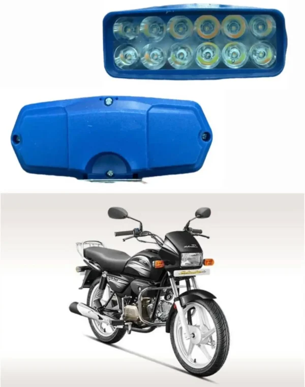 white & yellow fog lamp