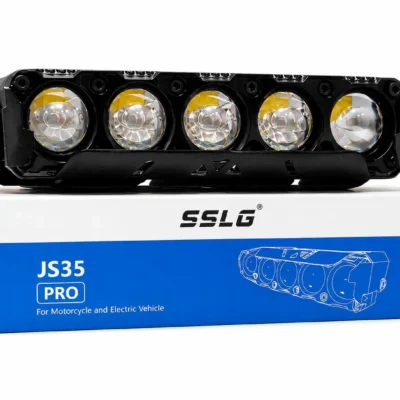 SSLG JS35 PRO 5-in-1 LED Auxiliary Light 35W 3500LM Waterproof Bike Fog Light White Yellow Flash Red (1 Pair)