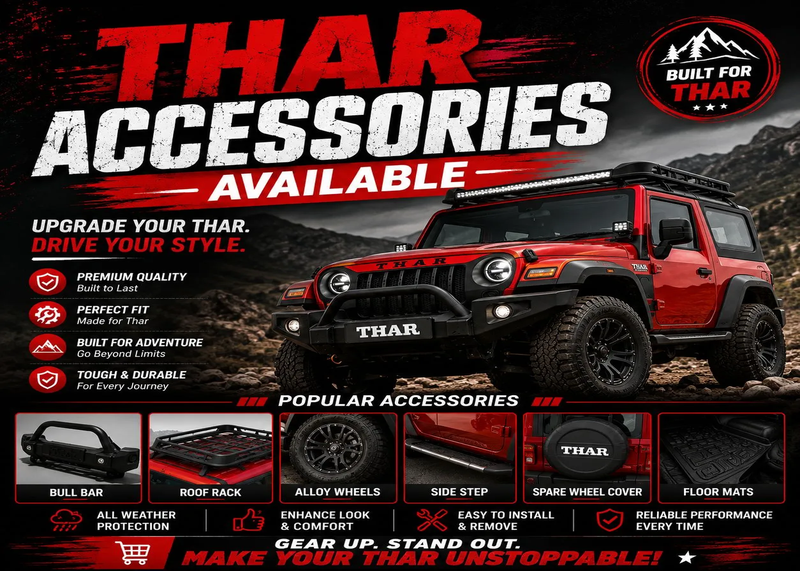 thar car accessories