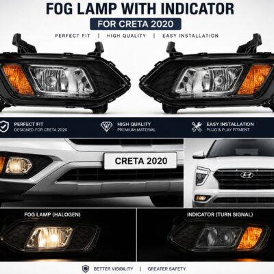 Creta 2020 Fog Lamp Both Side – Original OEM Fit ( 1 Set ) | JUST MOD™