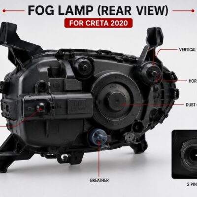 Creta 2020 Fog Lamp Both Side – Original OEM Fit ( 1 Set ) | JUST MOD™