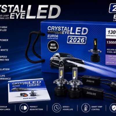 Genuine Crystal Eye LED 130Watt H4 Size High Performance Bulb | JUST MOD™