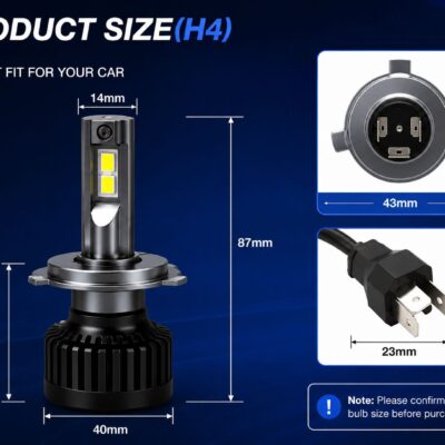 Genuine Crystal Eye LED 130Watt H4 Size High Performance Bulb | JUST MOD™