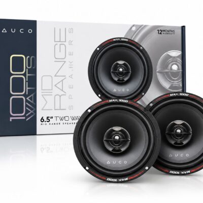 AUCO 6.5-inch 2-way mid-range speakers 1000W Max | High Performance Car Audio Speakers