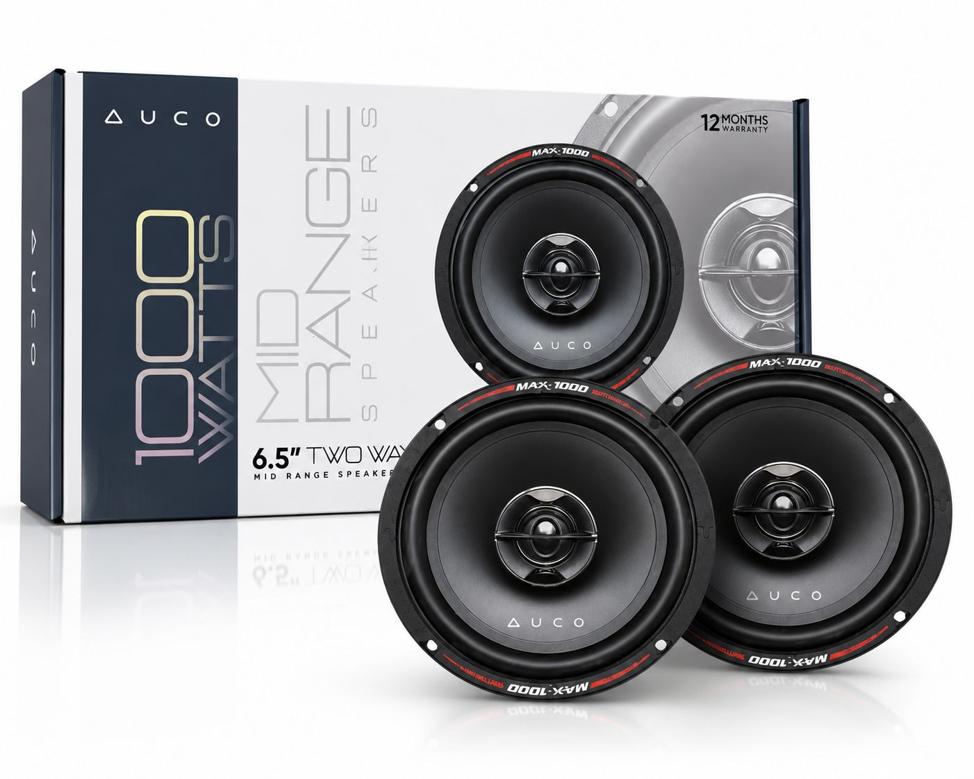 AUCO 6.5 Inch 2-Way Mid Range Speaker