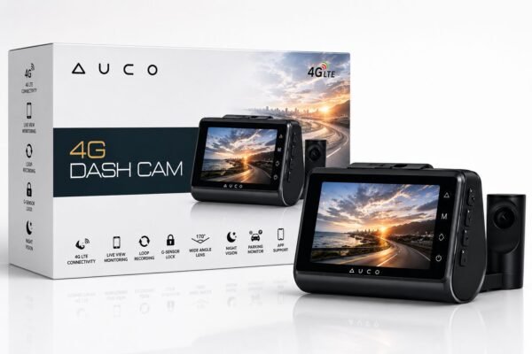AUCO 4G LTE Dash Cam Front & Rear Camera