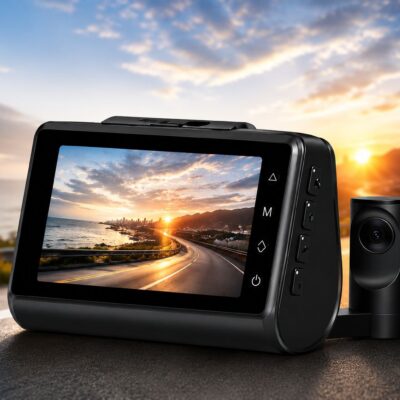 AUCO 4G LTE Dash Cam Front & Rear Camera | Full HD Smart Car DVR with GPS & Parking Monitor
