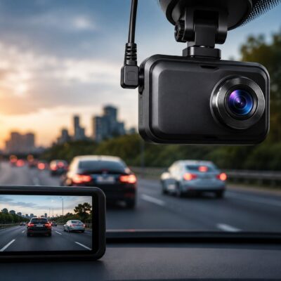 AUCO 4G LTE Dash Cam Front & Rear Camera | Full HD Smart Car DVR with GPS & Parking Monitor
