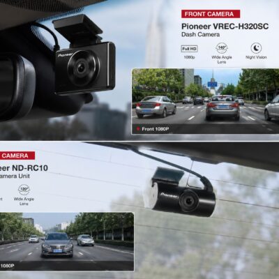Pioneer VREC-H320SC Dual Dash Camera | Full HD 1080P Front & Rear Dash Cam with GPS