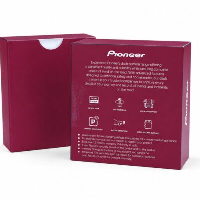 Pioneer VREC-H320SC Dual Dash Camera | Full HD 1080P Front & Rear Dash Cam with GPS