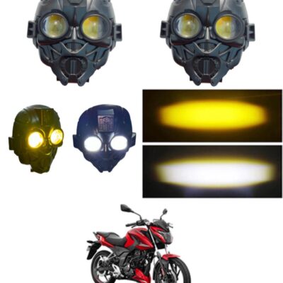 Transformer LED Bike Fog Light – Dual Color (White/Yellow) & Flashing ( Pack of 2 ) JUST MOD