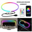 Car Sunglass Holder LED Ambient Light