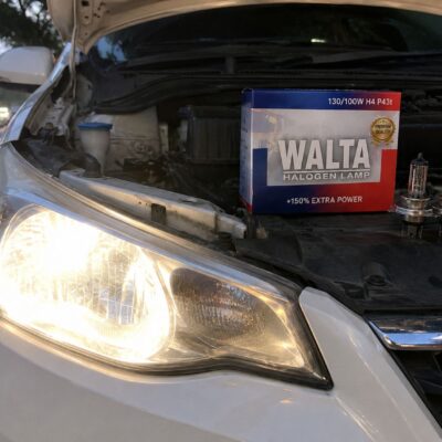 Walta Halogen Headlight Bulb 130W (High Beam) / 100W (Low Beam)- Super Bright Yellow Light ( Pack of 2 Bulb )