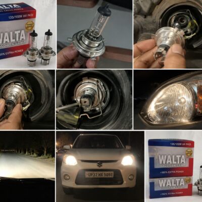 Walta Halogen Headlight Bulb 130W (High Beam) / 100W (Low Beam)- Super Bright Yellow Light ( Pack of 2 Bulb )