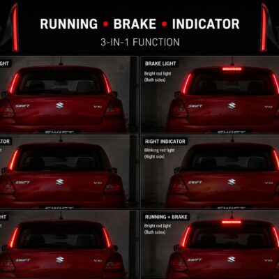 Swift 2018 Rear Pillar Light Matrix LED with Indicator (1 Set) | JUST MOD™