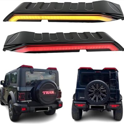 Mahindra Thar Roof LED Spoiler Multi Mode Brake, Parking, Indicator & Reverse Light | Premium Rear Roof Spoiler (1 Set)