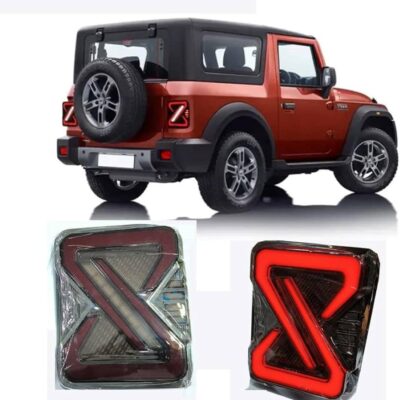 Thar Infinity Design LED Tail Light with Brake, Parking, Indicator & Reverse (Pack of 2)