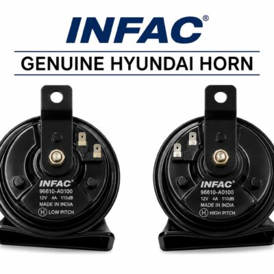 Infac Genuine Hyundai Creta Horn High & Low Tone (1 Pair) | Dual Tone Car Horn 1 Set