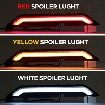 Mahindra Thar Roof LED Spoiler Multi Mode Brake, Parking, Indicator & Reverse Light | Premium Rear Roof Spoiler (1 Set)