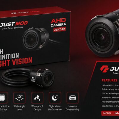 AHD Car Rear View Camera 170° Wide Angle with Night Vision | AHD Reverse Parking Camera for All Cars