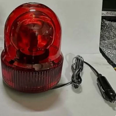 Red Revolving Police Light for Car Roof – Rotating Emergency Warning VIP Light