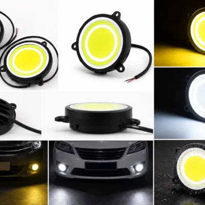 White Tava led Light with Blue Drl Universal Fog Lamp waterproof ( Pack of 2 )