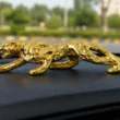 Jaguar Panther Gold Plated Animal Car Dashboard Showpiece Jaguar Panther Gold Plated Animal Car Dashboard Showpiece