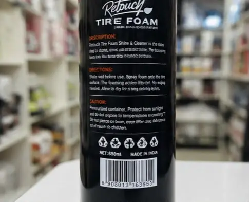 tire foam shine