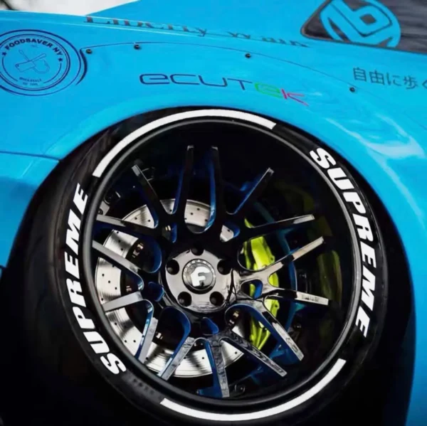 car tyre sidewall sticker
