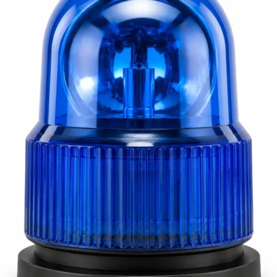 Blue Revolving Emergency Police Led Light Rotating Roof Warning Light With Magnetic Base Emergency Flashing For Car (Bulb Included)