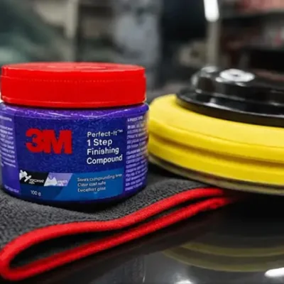 3M Perfect-It 1 Step Finishing Compound 100g | Car Scratch Remover & High Gloss Polish