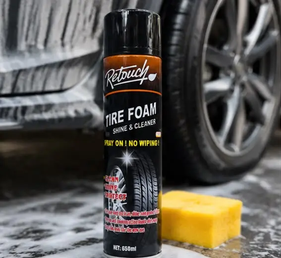 tire foam shine