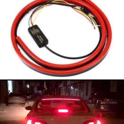 Universal Brake Led Light 90cm with 5 Functions & Dynamic Turn Indicator | Waterproof Car Rear High Mount Stop Light (Red)