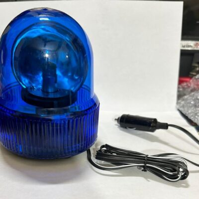 Blue Revolving Emergency Police Led Light Rotating Roof Warning Light With Magnetic Base Emergency Flashing For Car (Bulb Included)