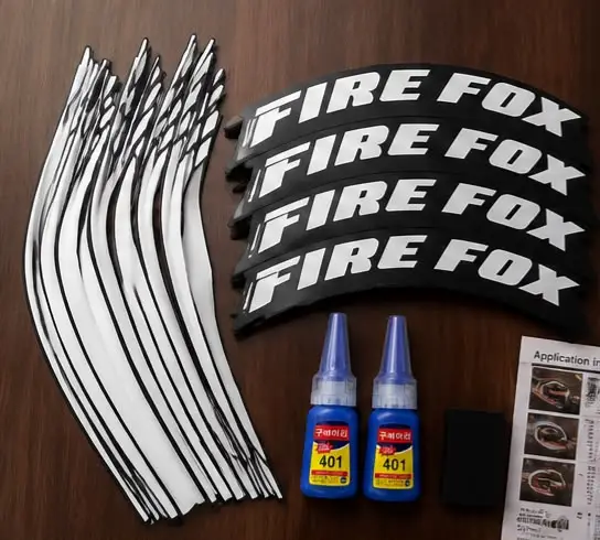 Fire Fox Tyre Sticker Fire Fox Tyre Sticker