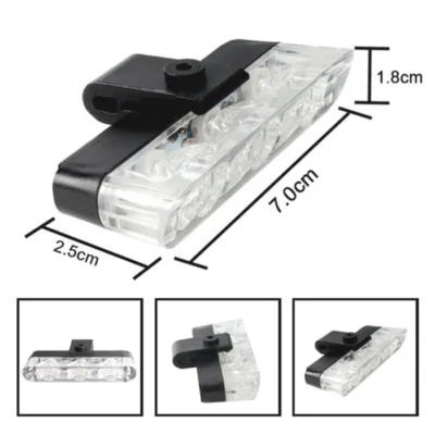Remote Controlled Car Grill Flashers Red & Blue Led Light Strobe Lights 4-in-1 12 LED Warning Light with Wireless Remote | 12V Vehicle Safety Light