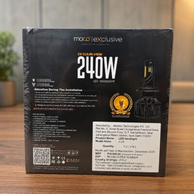 MOCO H4 240W LED Headlight Bulb 24000LM 6000K Cool White | 2-Year Warranty