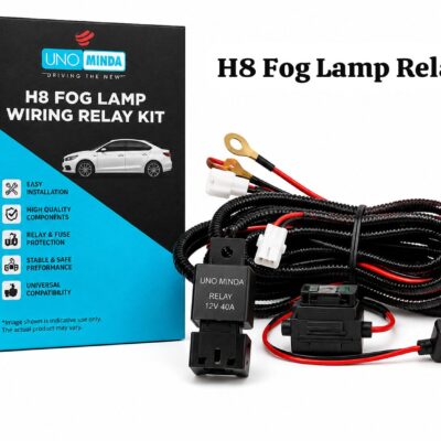 Uno Minda H8 40A Relay for Fog Lamp with On/Off Switch |100% Copper Heavy Duty Wiring Relay Kit