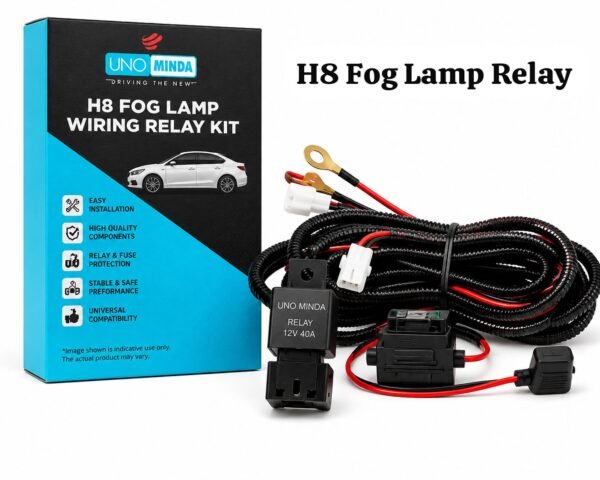 Uno Minda H8 40A Relay for Fog Lamp with On/Off Switch
