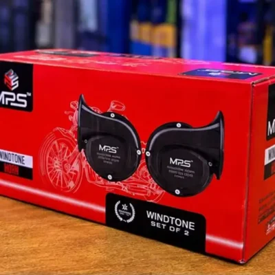 MPS Windtone Horn Set of 2 for Bikes & Motorcycles | Loud Dual Tone Horn.