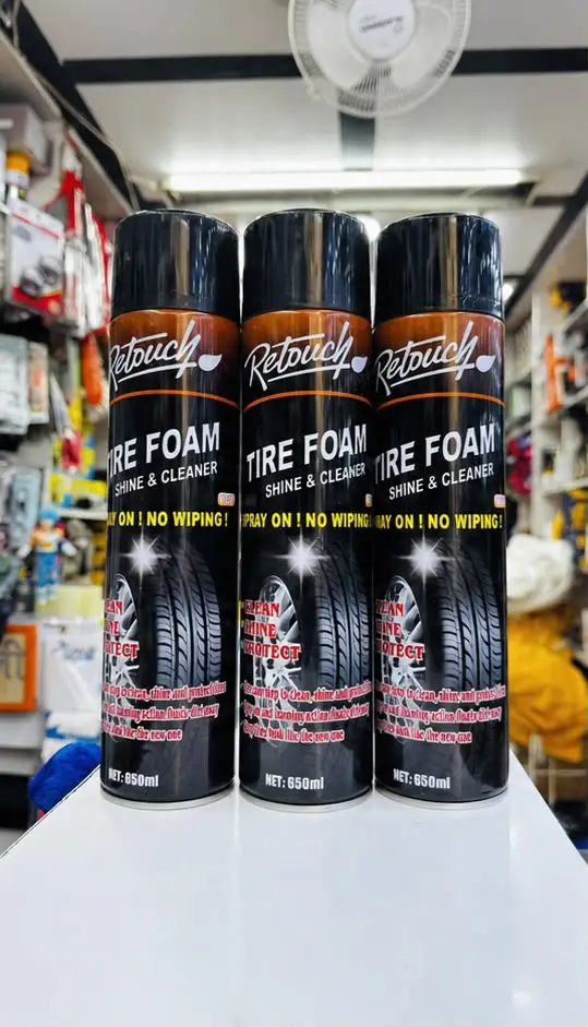 tire foam shine