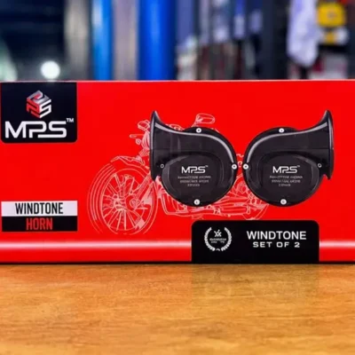 MPS Windtone Horn Set of 2 for Bikes & Motorcycles | Loud Dual Tone Horn.