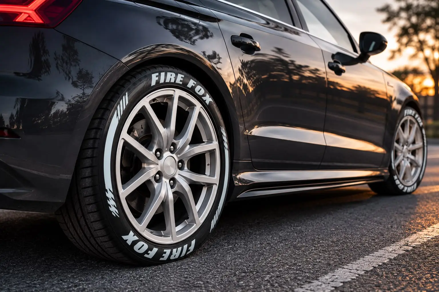 Fire Fox Tyre Sticker