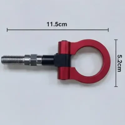 Universal Emergency Car Tow Hook Red Front/Rear Towing Metal Hook for Cars,Truck ,Bus
