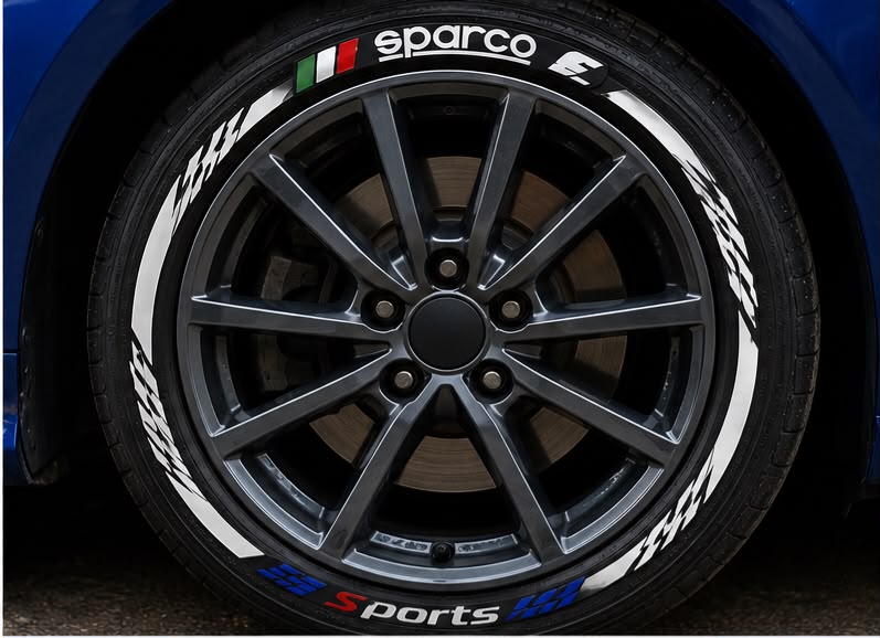 Sparco Tyre Sticker Sparco Tyre Sticker